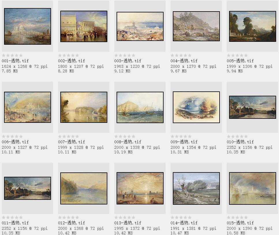 英国美术史上最重要的风景画家:威廉·透纳油画作品227幅