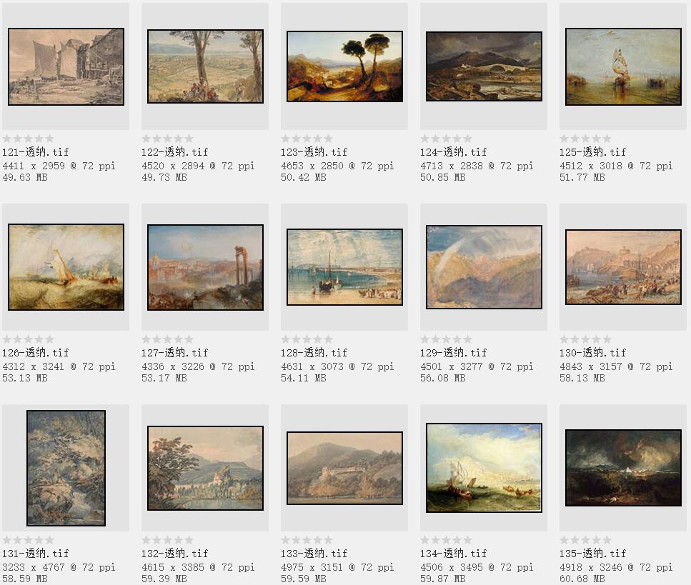 英国美术史上最重要的风景画家:威廉·透纳油画作品227幅