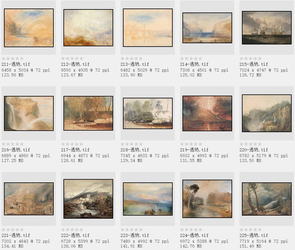 英国美术史上最重要的风景画家:威廉·透纳油画作品227幅