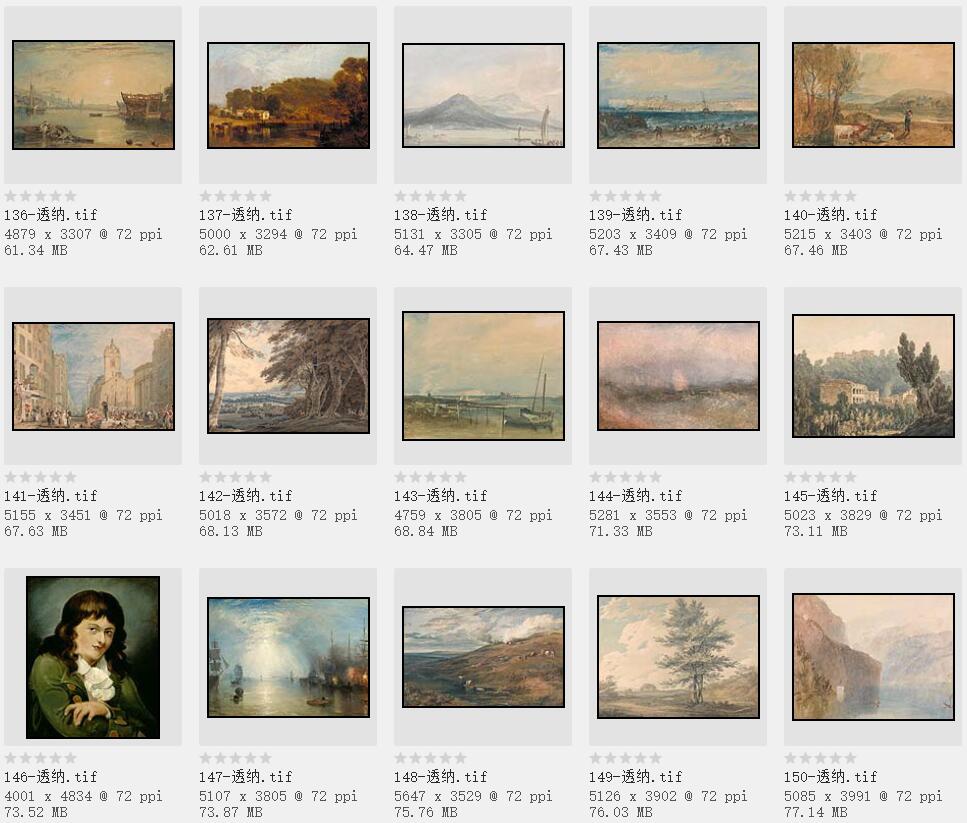 英国美术史上最重要的风景画家:威廉·透纳油画作品227幅