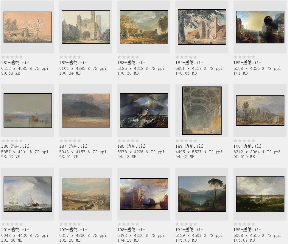 英国美术史上最重要的风景画家:威廉·透纳油画作品227幅