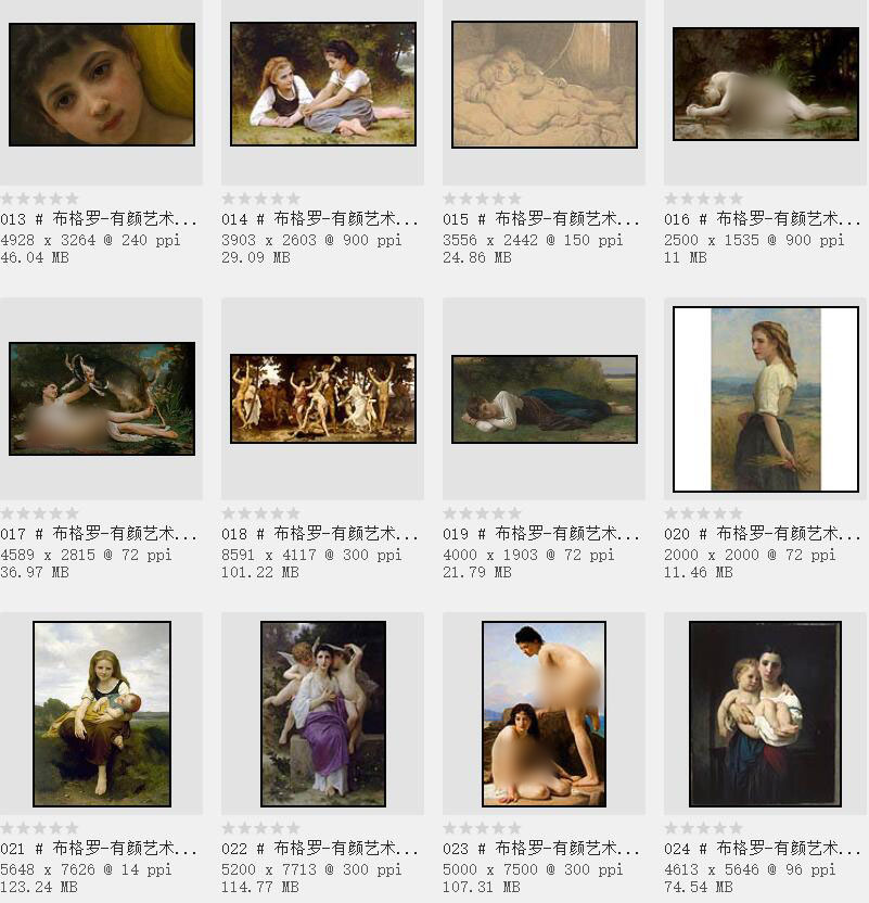19世纪法国学院派画家布格罗:那些唯美的肖像画200幅