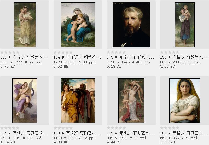 19世纪法国学院派画家布格罗:那些唯美的肖像画200幅
