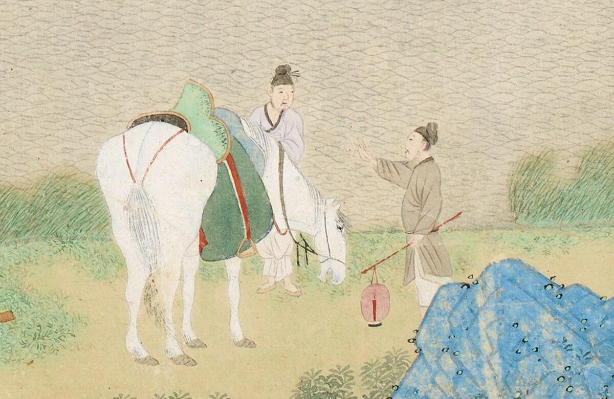 [明] 仇英《浔阳送别图》