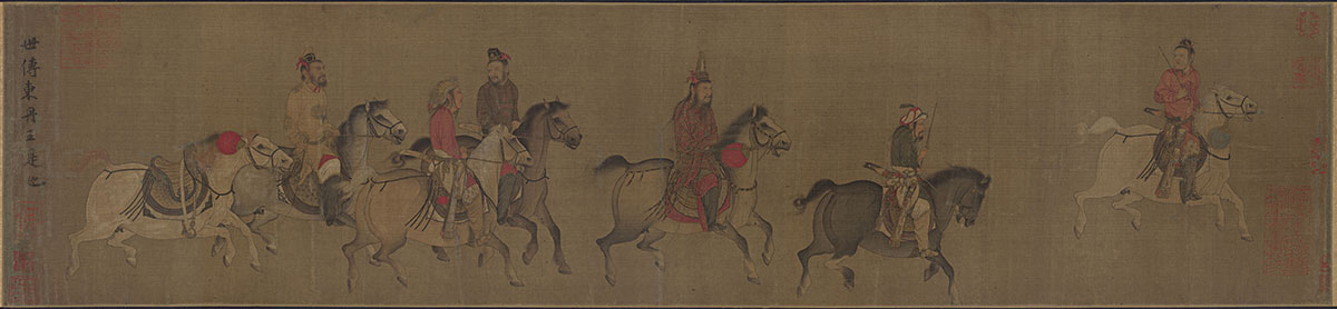 《东丹王出行图》画芯
