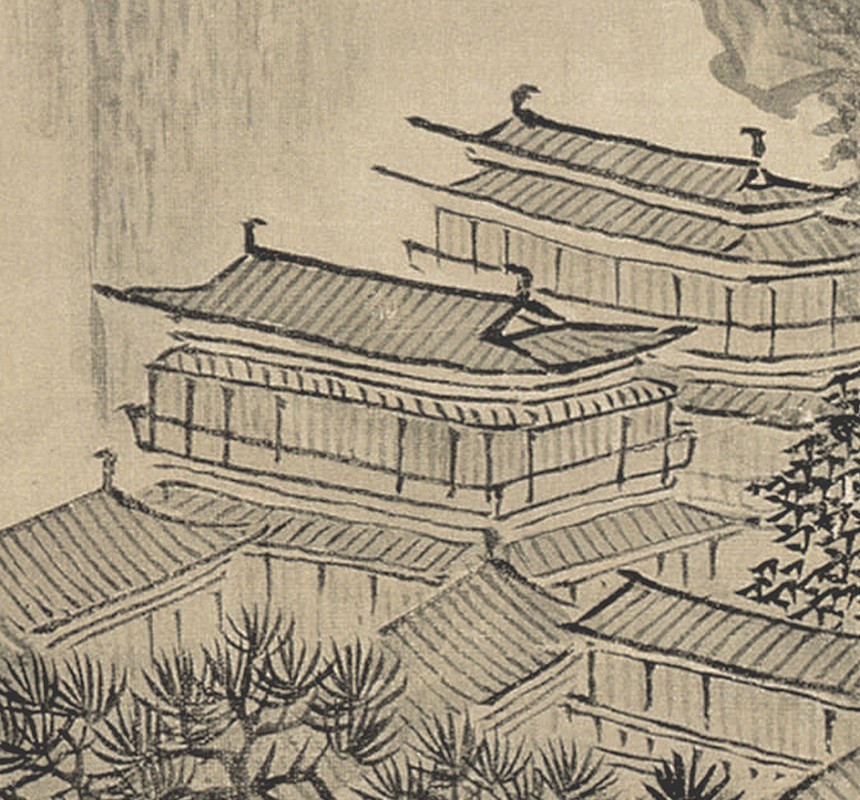 [清] 王翚《仿范宽溪山行旅图卷》