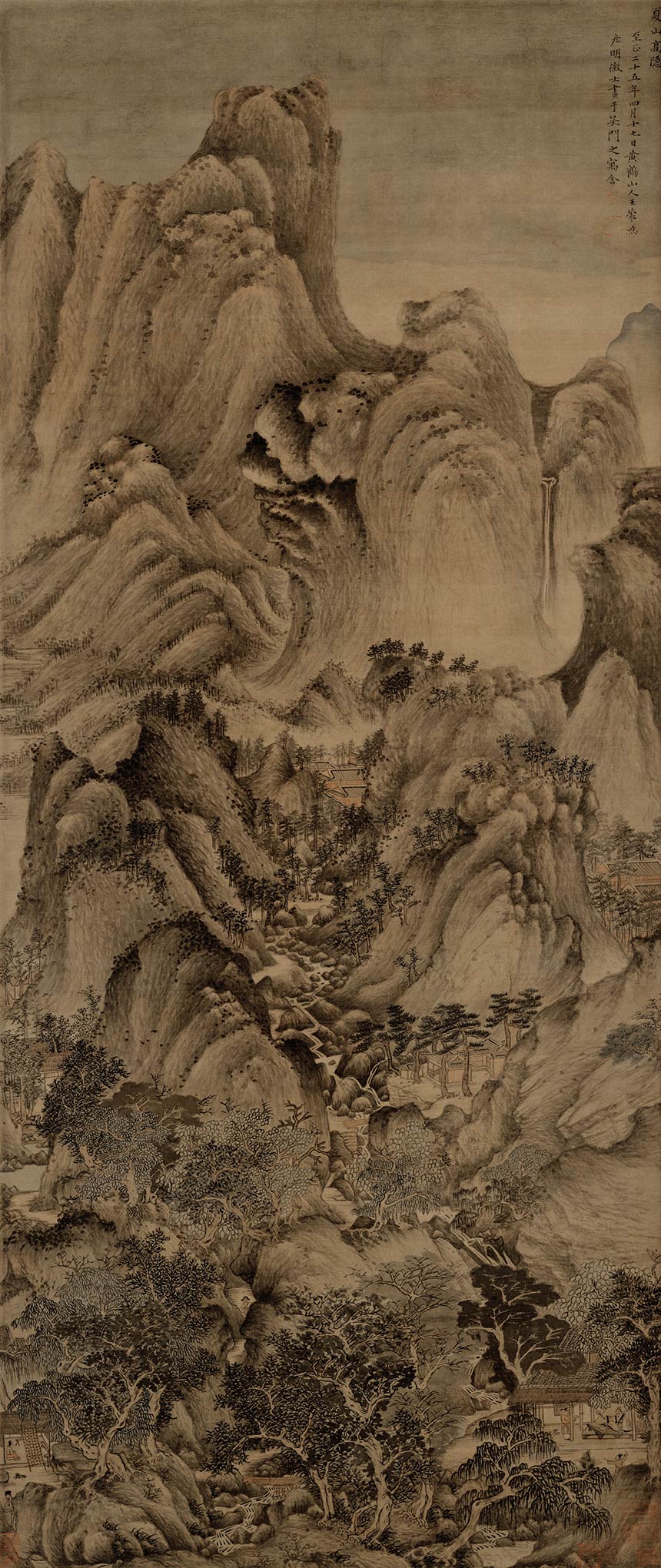[元] 王蒙《夏山高隐图》