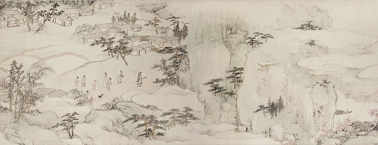 [清] 查士标《桃花源图》